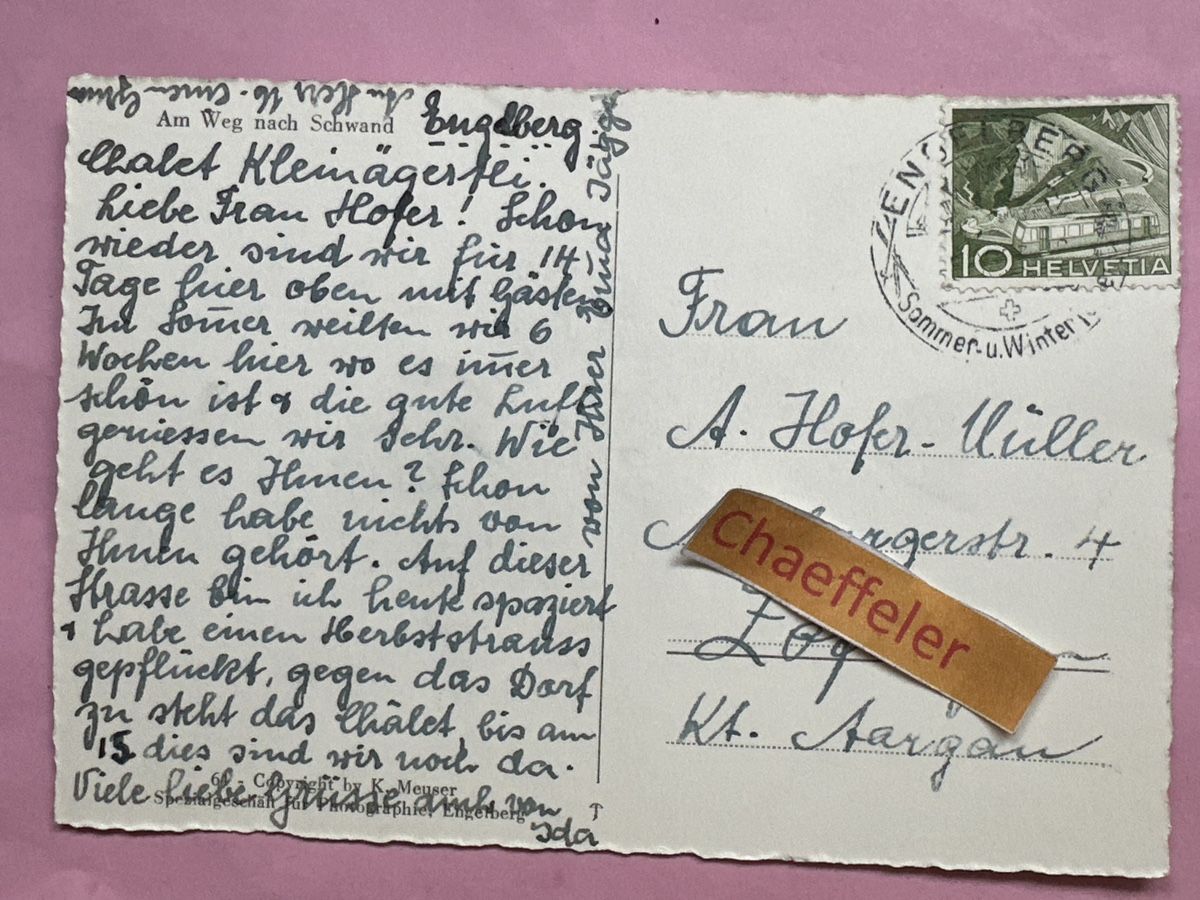 Cartes postales: Am Weg nach Schwand. – D'occasion à Zürich par Chaeffeler 1