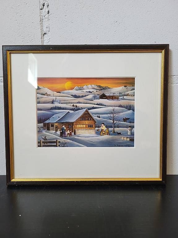 Dipinti: Winterlandschaft Theres Tobler, 1994 – Usato da Gais venduto da santona