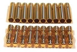 4mm Goldstecker Set 10 Paar.