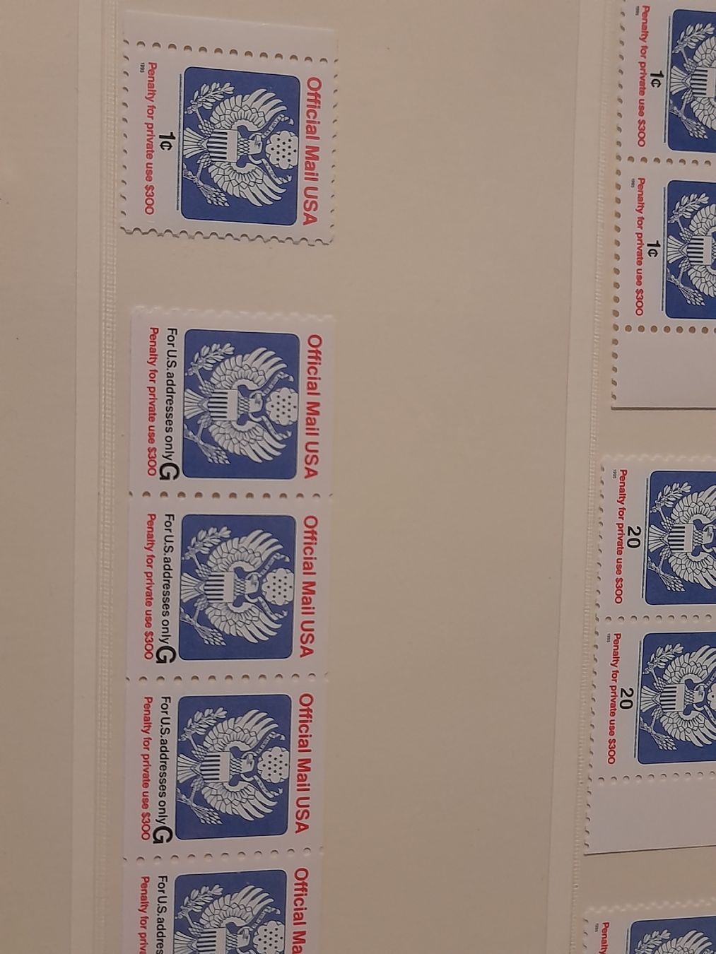 Alle Briefmarken: Briefmarken Sammlung USA, "Official Mail", komplett. – Neu und originalverpackt aus Winterthur von Ufff512 3