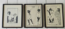 Aubrey Beardsley (1872-1898): 3 erotische Bilder