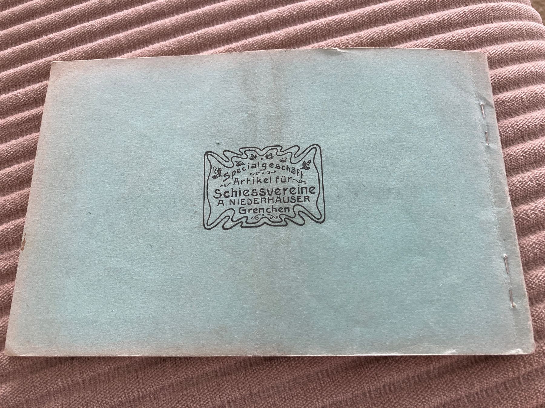 Documenti: Schiessbüchlein und Programm Freischiessen Süs (Susch) 1910 – Usato da Brütten venduto da Hst1 4
