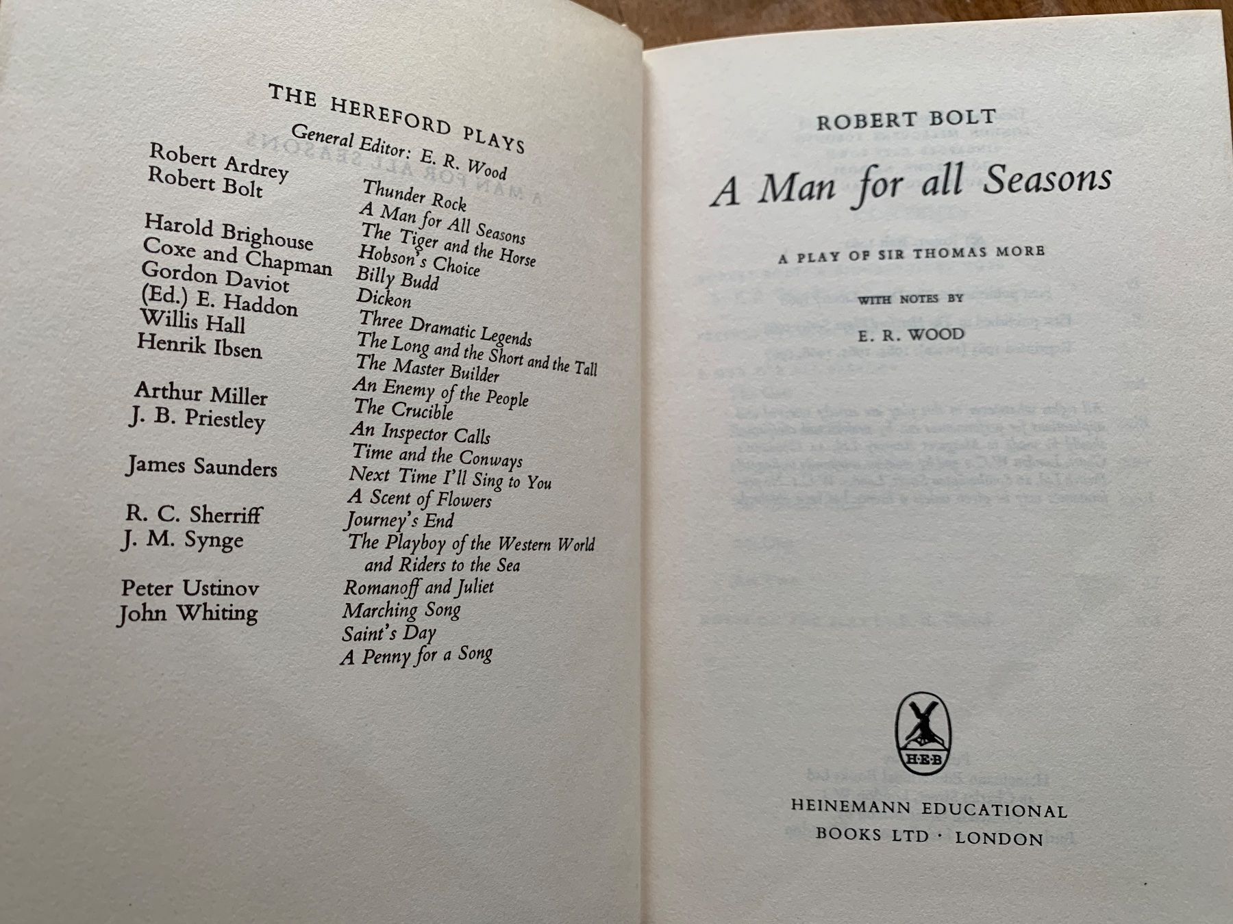 Bücher: Robert Bolt: A Man for all Seasons – Gebraucht aus Reinach AG von dipsy2002 1
