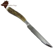 Set mit 6 SteakMesser mit Hirschhorn