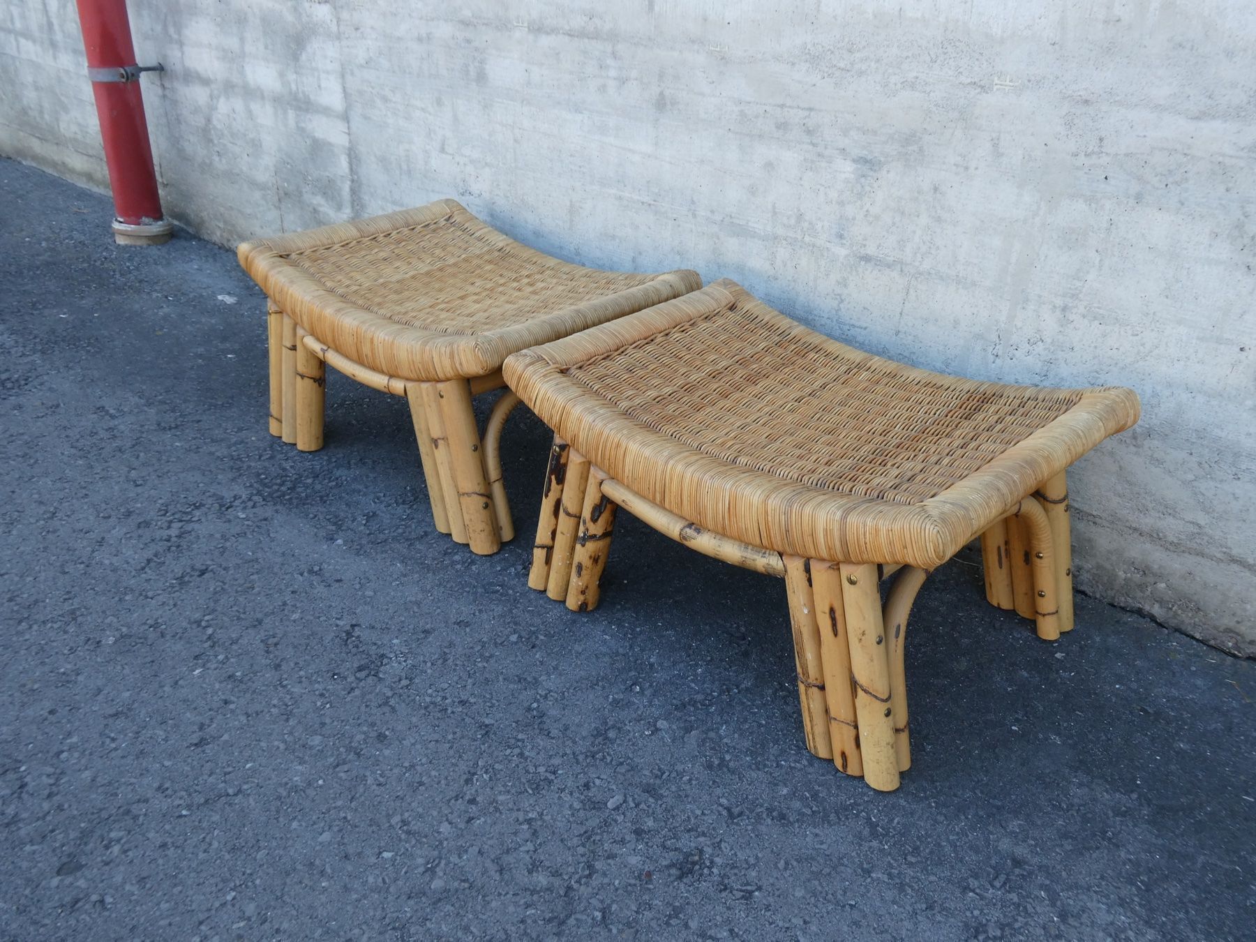 Tabourets: 2 niedrige ARCO Hocker – D'occasion à Lüchingen par Eeizo 2