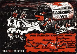 Werbekarte Lagerhaus AG, Wil