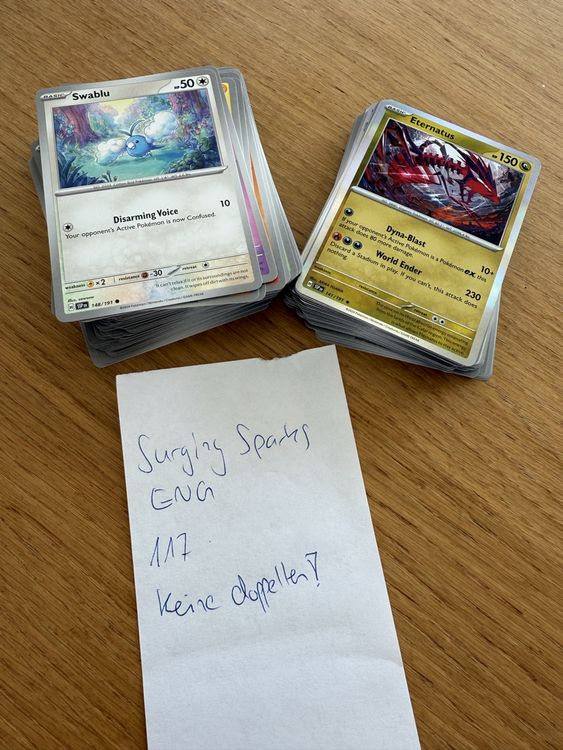 Pokémon Sammelbilder & Trading cards: Pokémon Surgin Sparks Sammlung 118 Stück ENG – Neu (gemäss Beschreibung) aus Oberengstringen von sigurros 2