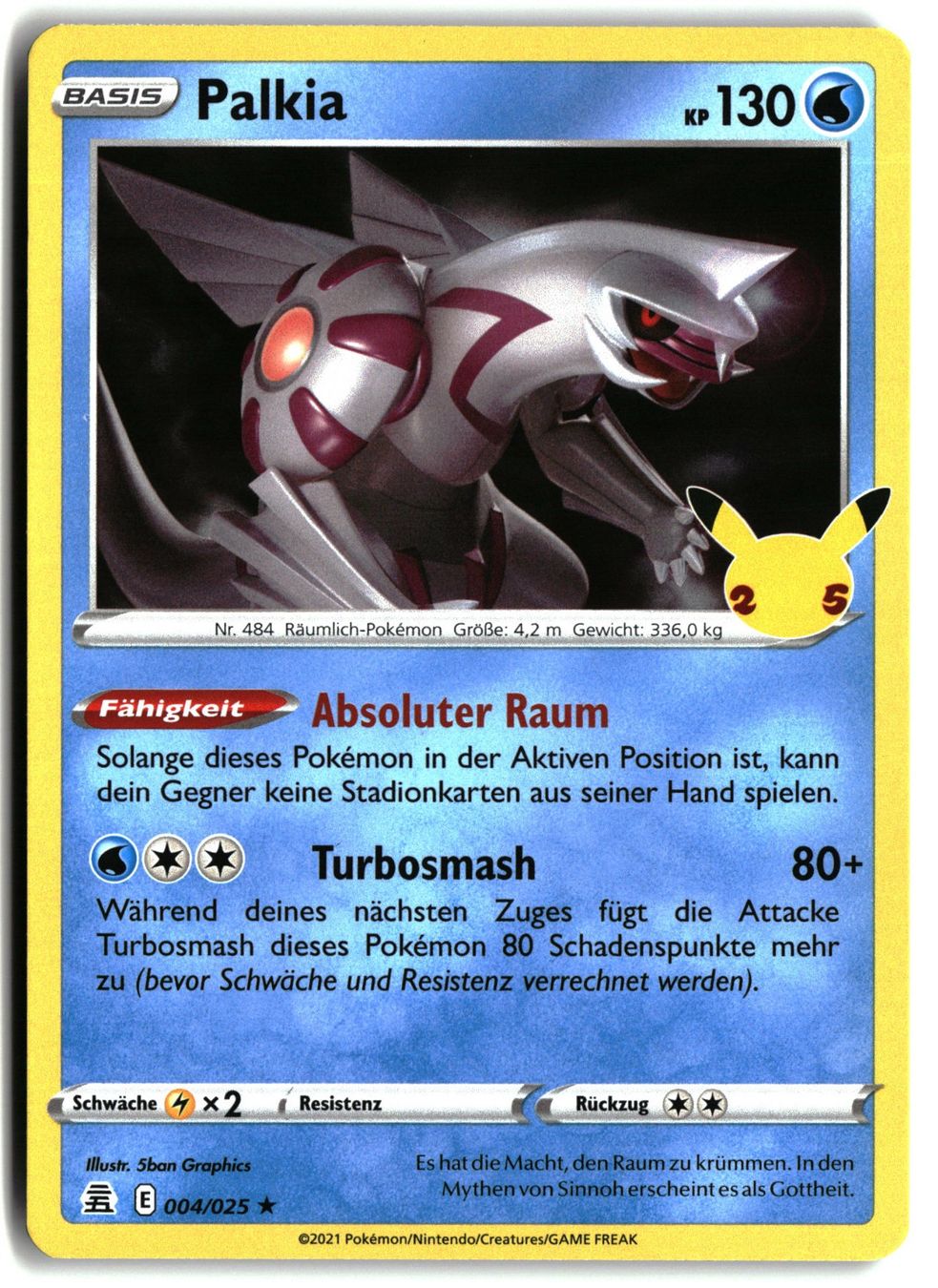 Pokémon Carte collezionabili: Palkia #4 Pokemon Celebrations – Usato da Feuerthalen venduto da Plazatoys