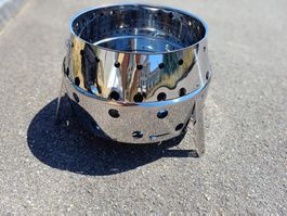 Petromax Grill mit Zusatzgrillplatte Koch und Backtopf Tasch