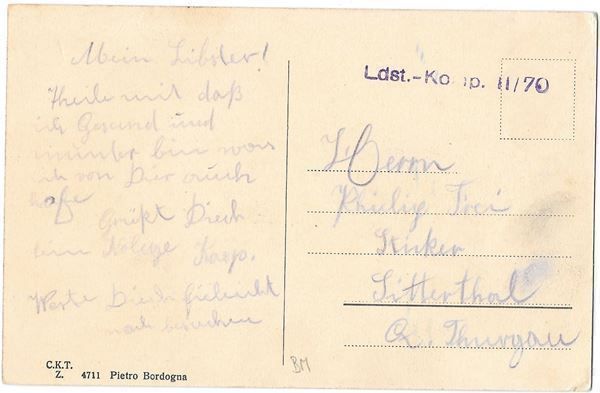 Cartoline postali: Biasca viale della Stazione Feldpoststempel – Usato da Olten venduto da clotaldi 1