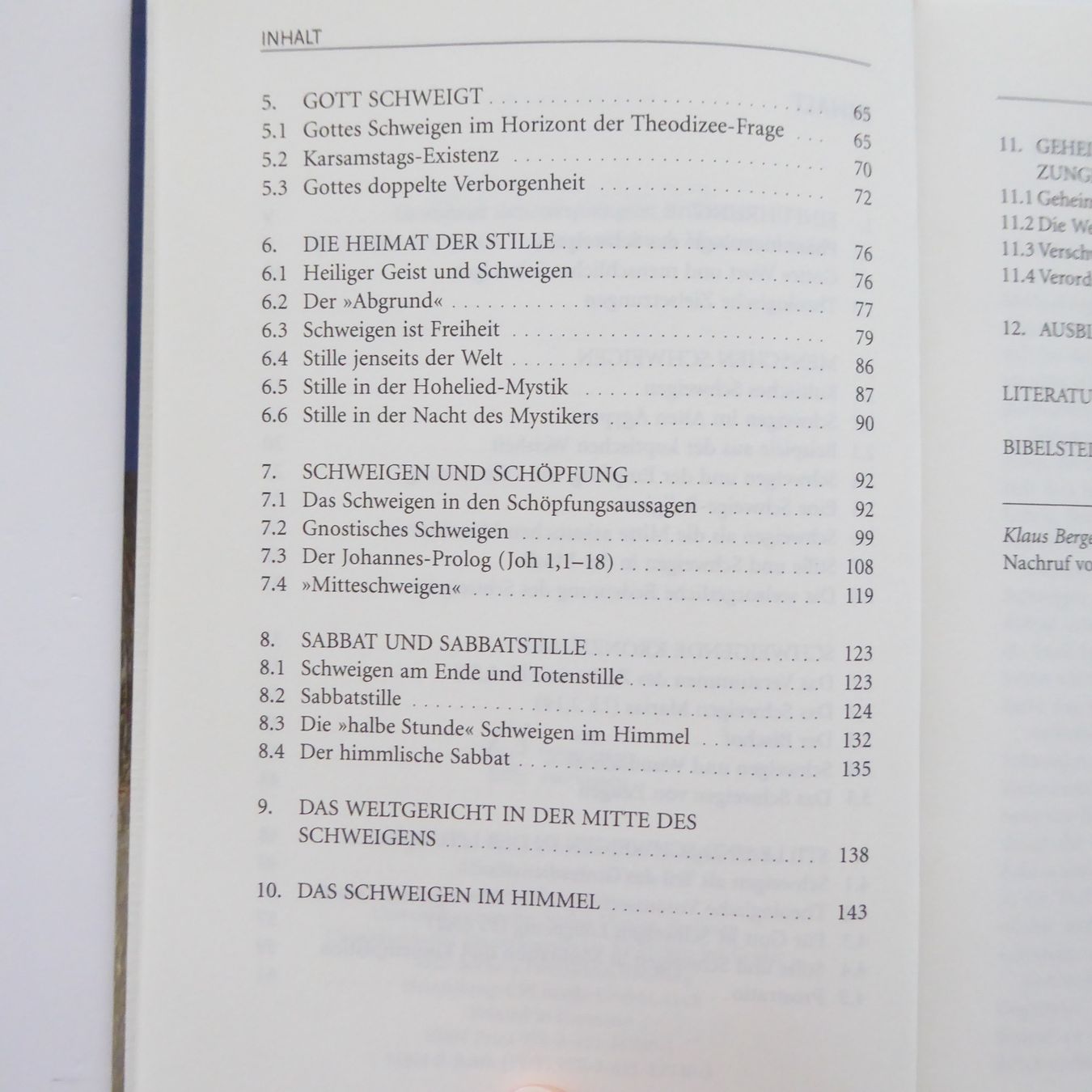 Libri: Schweigen - Eine Theologie der Stille – Usato da Basel venduto da Kunterbunt12 3