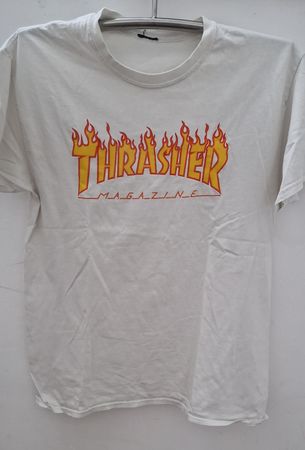 Thrasher T-Shirt weiss, Grösse L