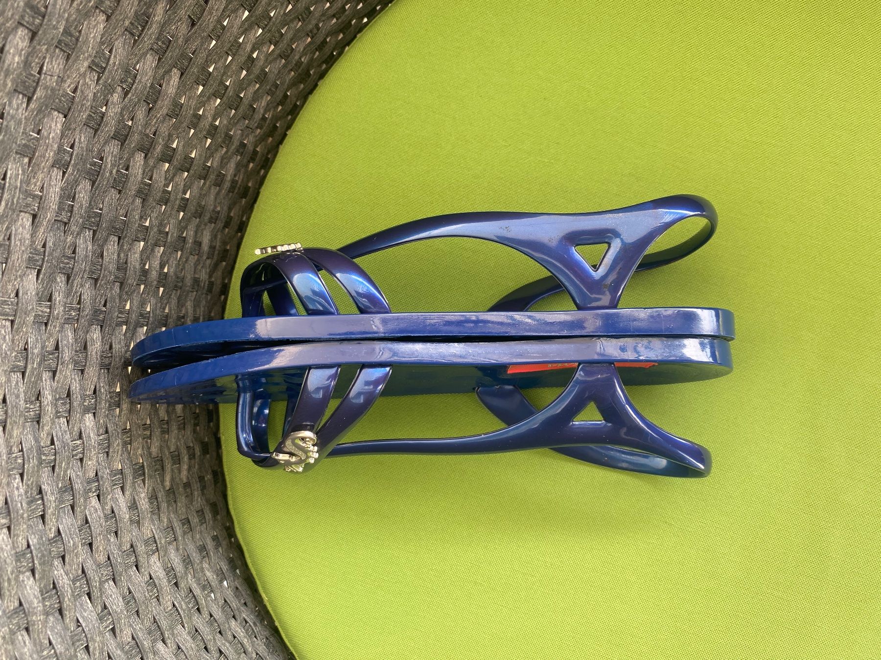 Damenschuhe: SUMMERTIME - stylische Flip-Flops mit Seepferdchen, blau, 38 – Gebraucht aus Winkel von ferrari2022 4