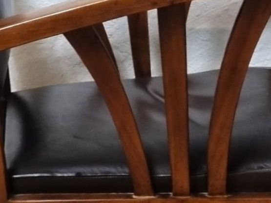 Poltrone: Macabane "Eris" Leder Sessel im Kolonialstil – Usato da Bern venduto da ros_v7ry 9