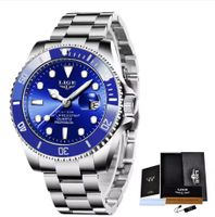 Montre LIGE pour homme, Acier inoxydable