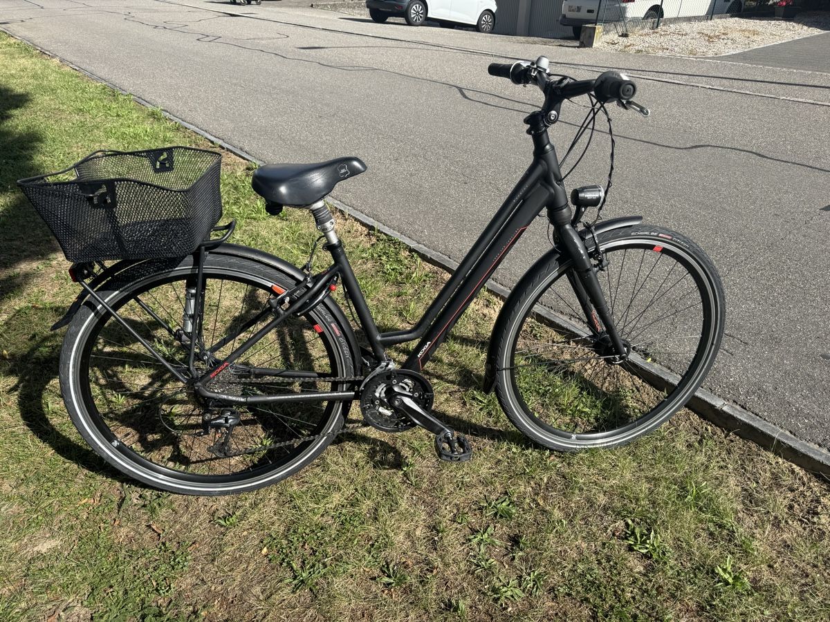 victgoal fahrradhelm mit Visier für Herren Damen, LED Rücklicht und Brille TOMcase Werkzeugkoffer XT430 - FLYER Color:Blue Ghost Gravity Fade / Black / Light Silver