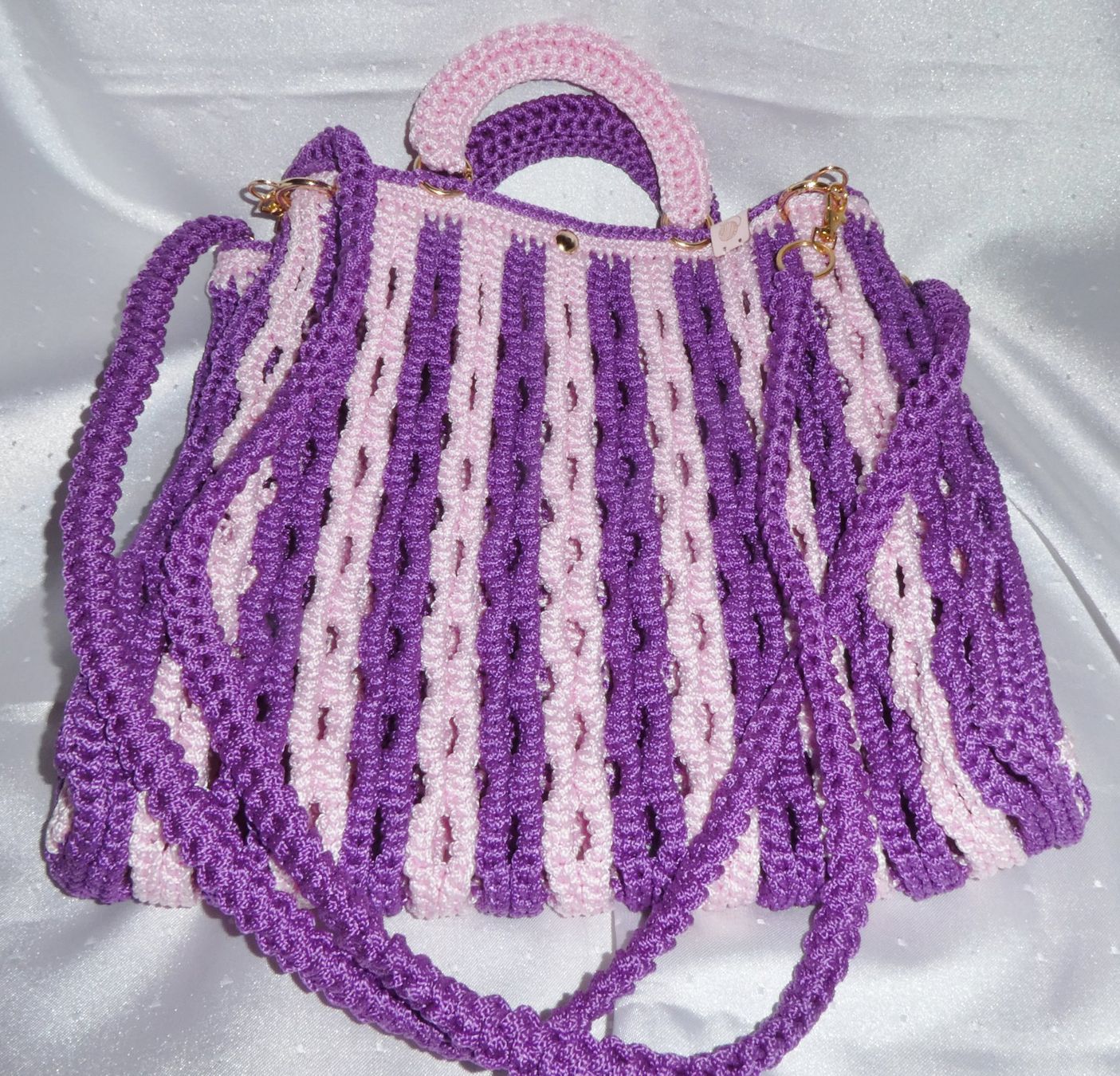 Borse da donna: Damen Tasche 2 Farben Violett /Rose. – Nuovo e nell'imballaggio originale da Siebnen venduto da Ra-la-ra-ol 8