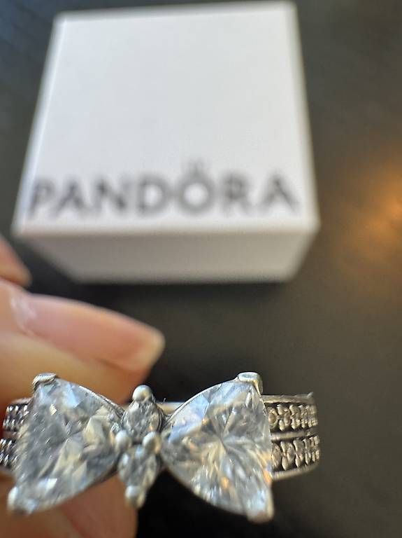 Pandora Ringe: Pandora Bow Ring Silber – Gebraucht aus Jonen von victoria0206 4