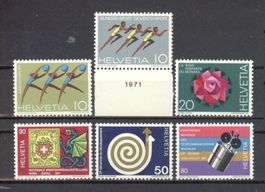 1971, Nr.490–495, Sonderpostmarken I **