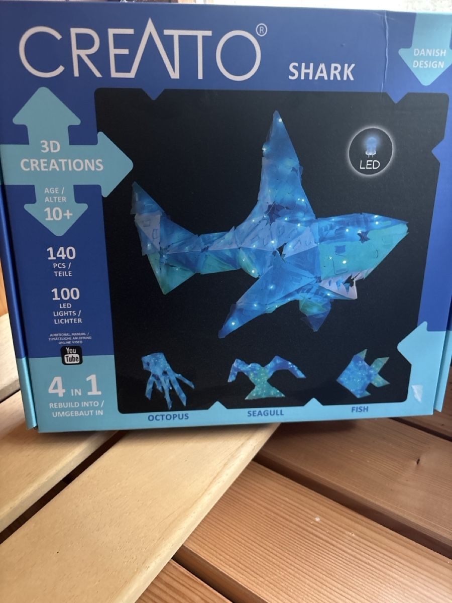 Kits de loisir créatif: Creato LED Shark 3D Lampe – D'occasion à Staffelbach par Cherry4 4