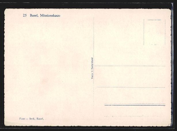 Cartoline postali: AK Basel, Partie am Missionshaus – Usato da Berlin venduto da bartko-reher 1