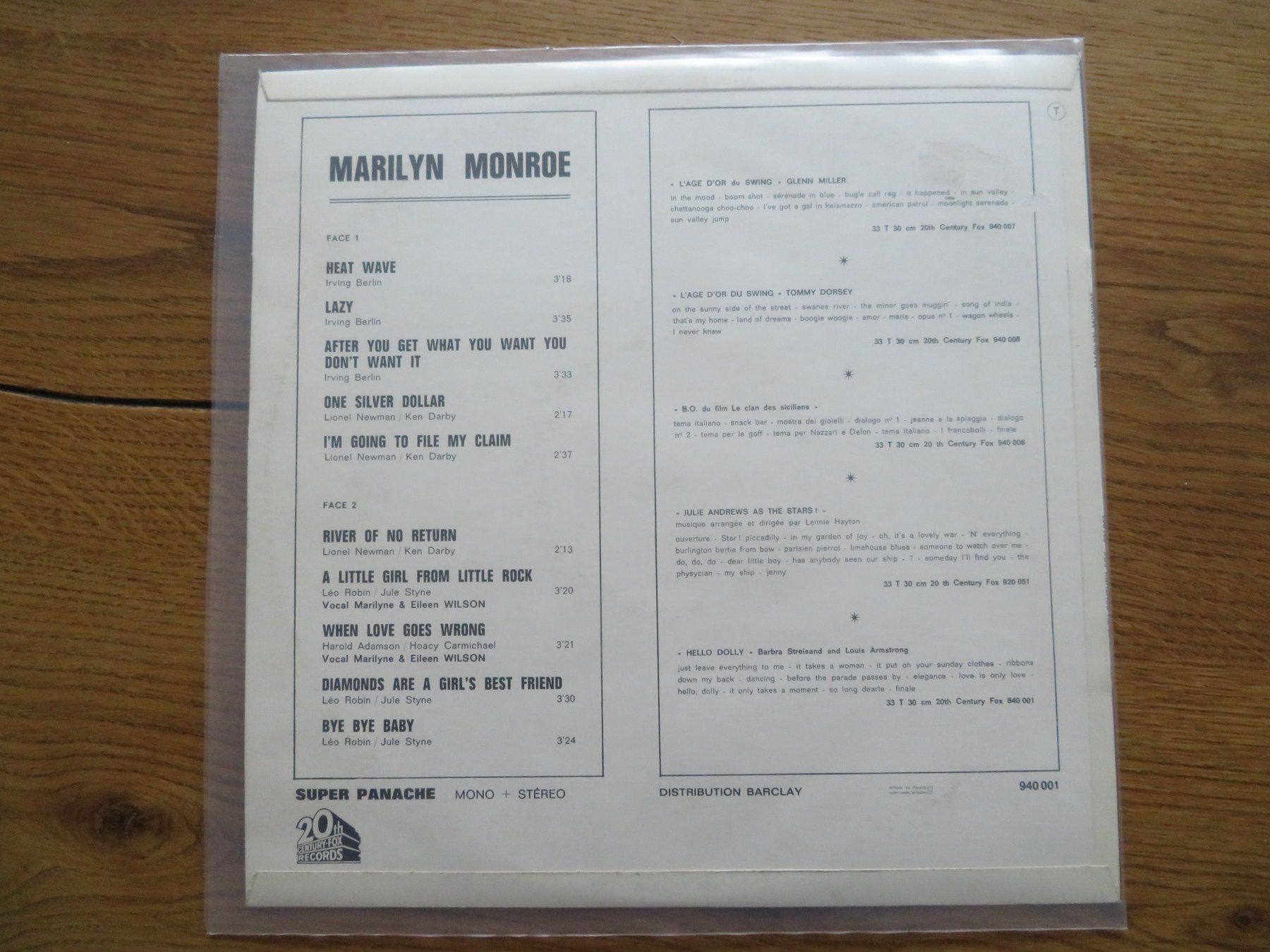 Dischi in vinile: Marilyn Monroe Schallplatte - The Unforgettable - Top! – Nuovo (secondo la descrizione) da Zürich venduto da max_cp5f 1