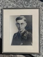 Altes Photo original Gerahmt / Portrait Panzer Soldat - 1940