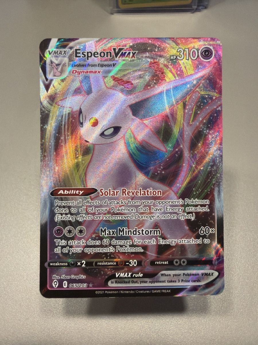 Pokémon Carte collezionabili: Espeon Vmax 065 EN – Usato da Cadro venduto da rarecandycustoms