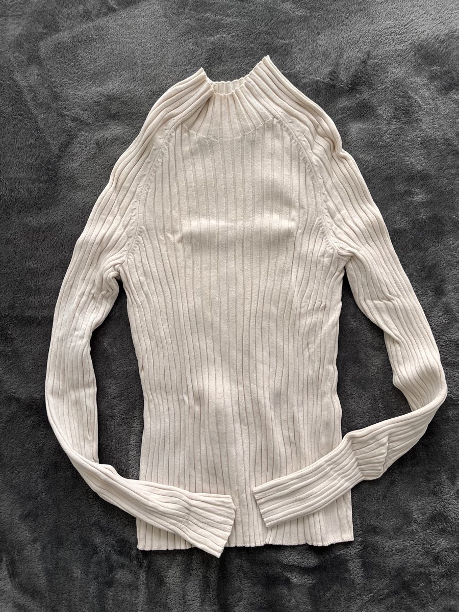 Zara Top: Pull col roulé femme, crème, taille S – Nuovo (secondo la descrizione) da Meyrin venduto da Sandra6