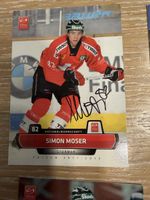 Simon Moser SCB SCL Tiger Hockey Card signiert
