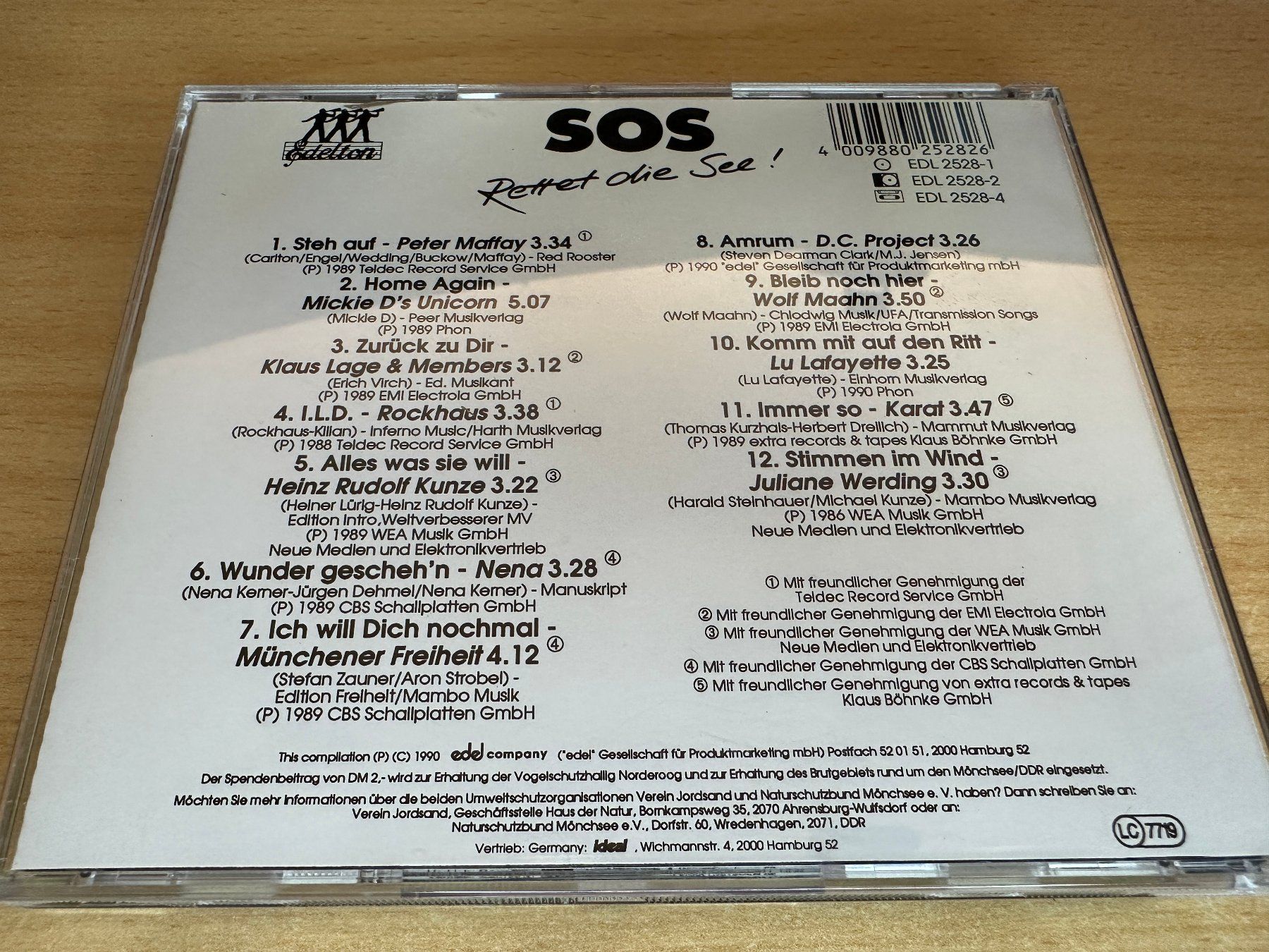 CD: Various – S O S - Rettet Die See – Usato da Rikon im Tösstal venduto da Alpenmutz 1