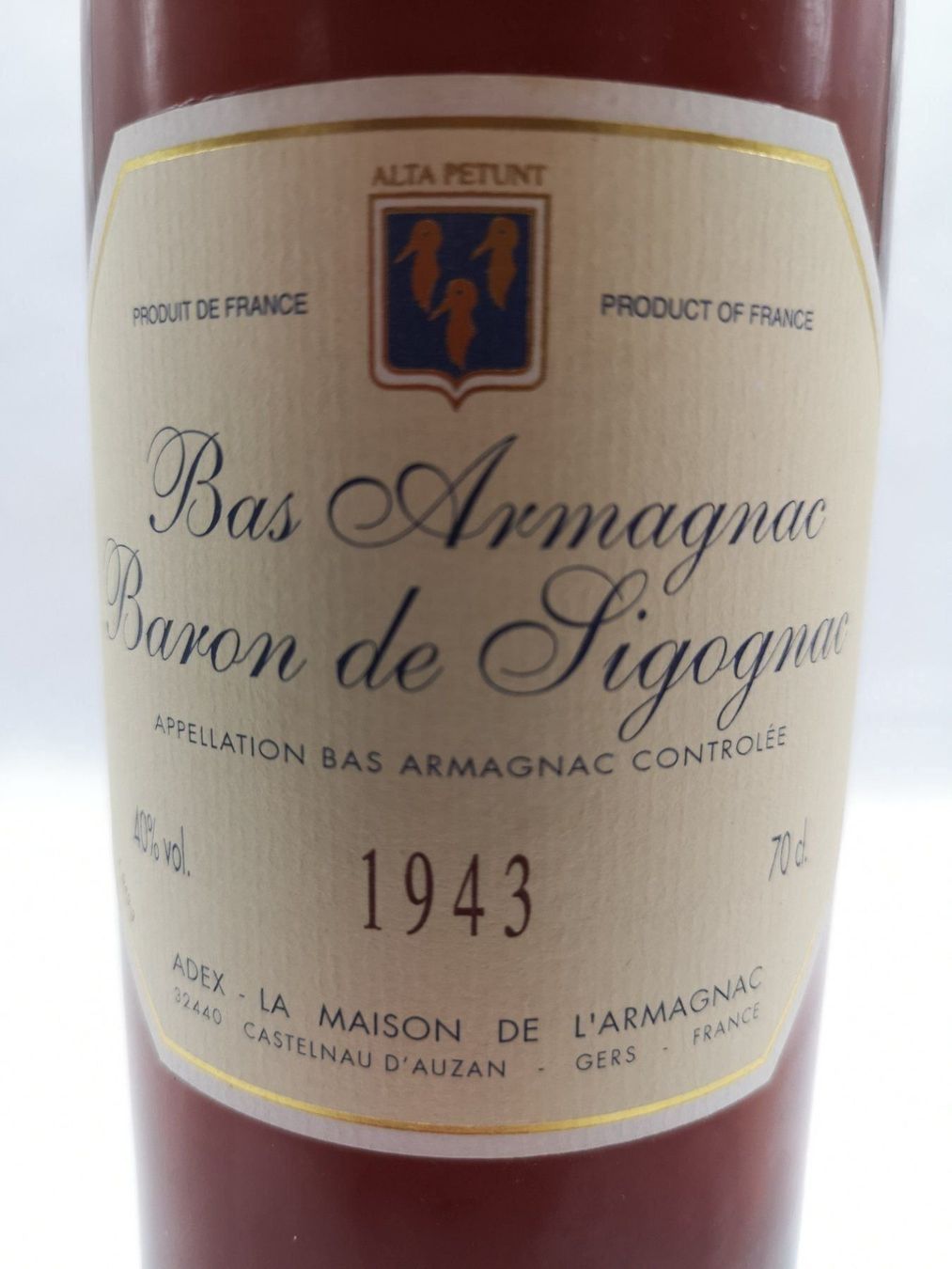 Bevande alcoliche: ARMAGNAC  millésime 1943 / SUPER OFFRE !!! – Nuovo e nell'imballaggio originale da Bulle venduto da italicum 1
