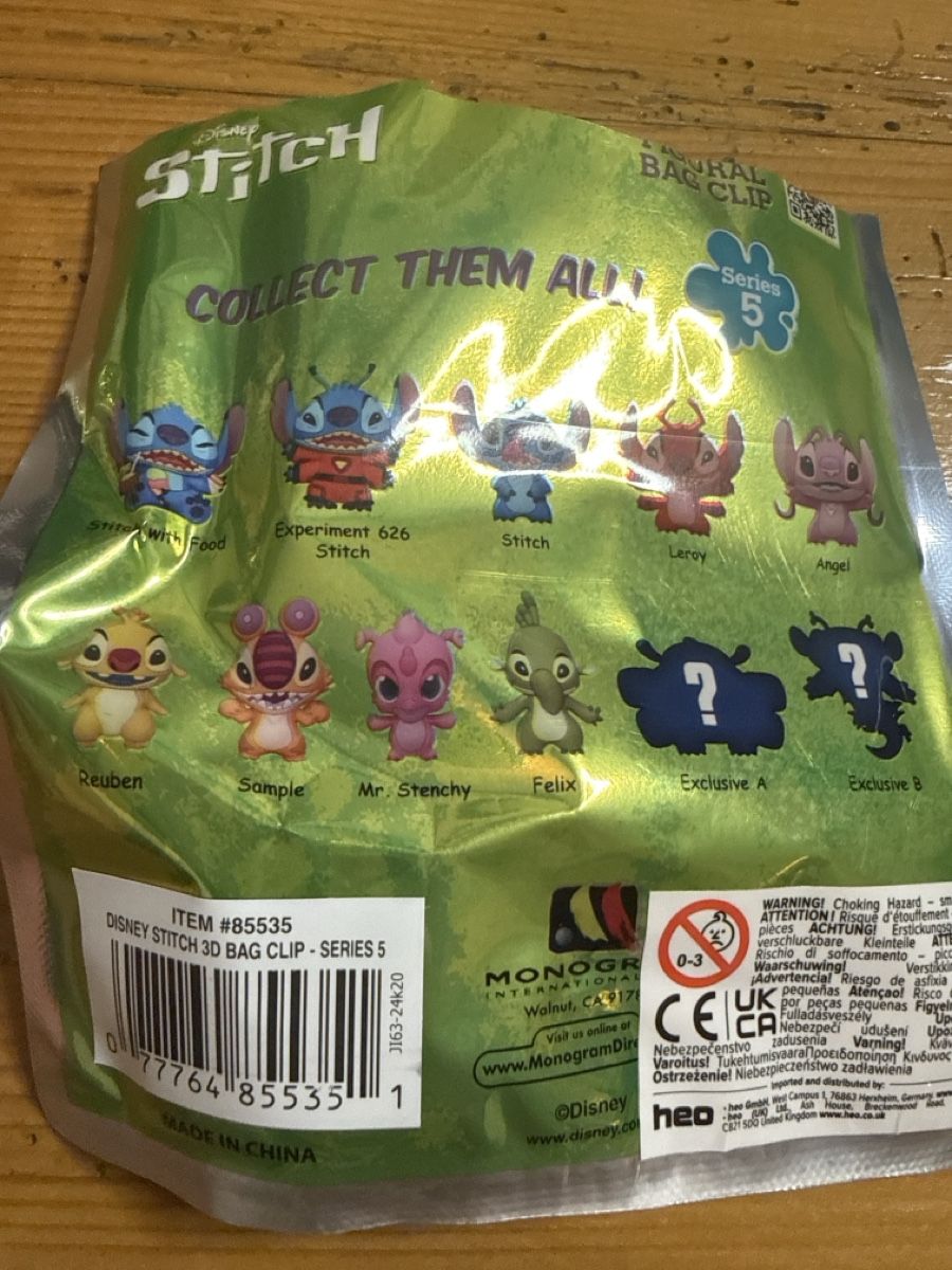 Disney Portachiavi: Disney Stitch Bag Clip Figur selten – Nuovo (secondo la descrizione) da Root venduto da Golddiggerfranky 1