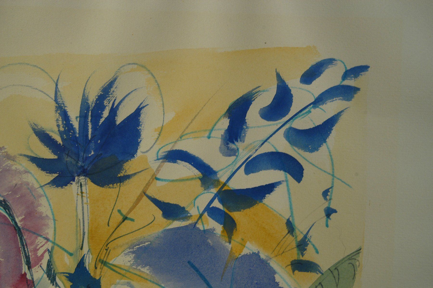 Dipinti: Levied Blumen mit Vase Aquarell – Usato da Herisau venduto da Wisen 4