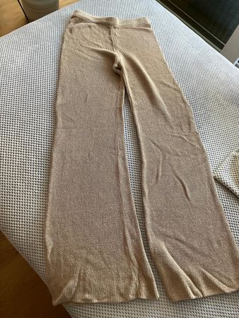 H&M Strick-Hose  hellbraun Grösse XS