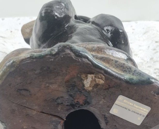 Figuren: Afrikaner mit Horn aus Sammlung – Gebraucht aus Flums von Flumsantik 5