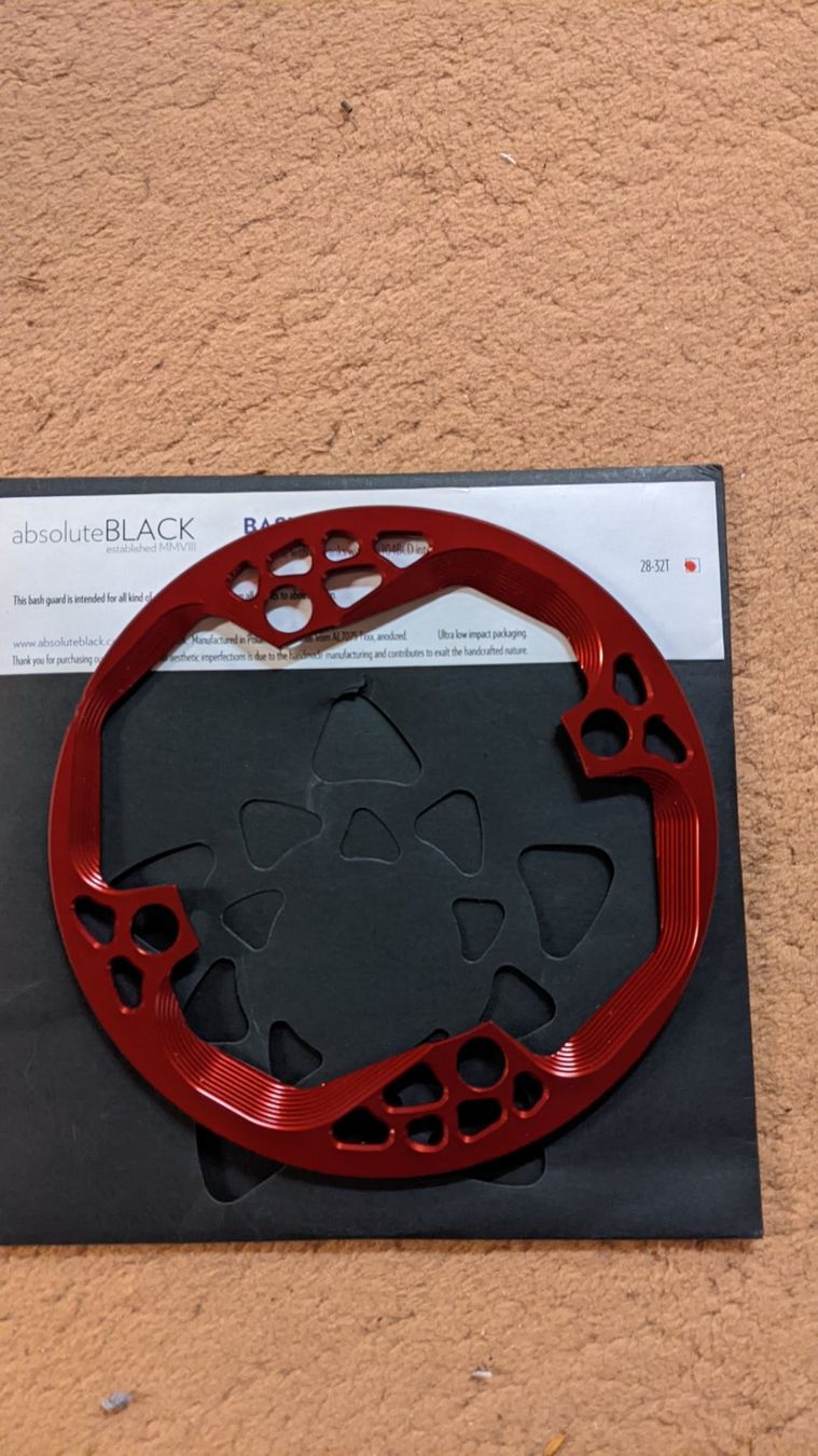 Pezzi di ricambio: AbsoluteBlack aBLACK PARTS BASHRING 104BCD BLACK 26/32 TEETH – Nuovo e nell'imballaggio originale da Vessy venduto da Avicci 1