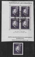 LIECHTENSTEIN BLOCK JOSEF RHEINBERGER 1938