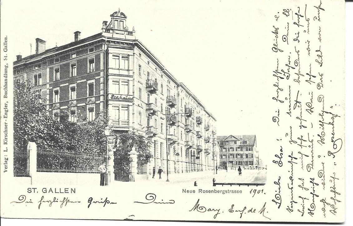 Cartoline postali: AK At.Gallen  Rosenbergstrasse – Usato da Appenzell venduto da mai25