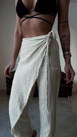 Wickelhose in Beige