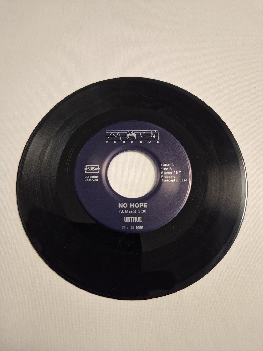 Dischi in vinile: Untrue - no hope - Single 7 , CH – Usato da Uster venduto da newwave0 3