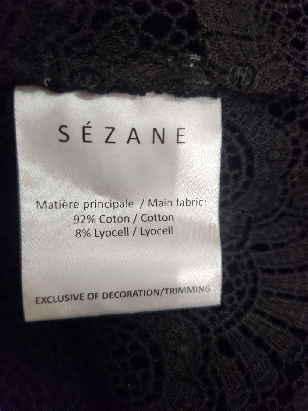 Sezane Blusen: Top SÉZANE dentelle noir taille 40  – Gebraucht aus Niedergösgen von Eva2410 4