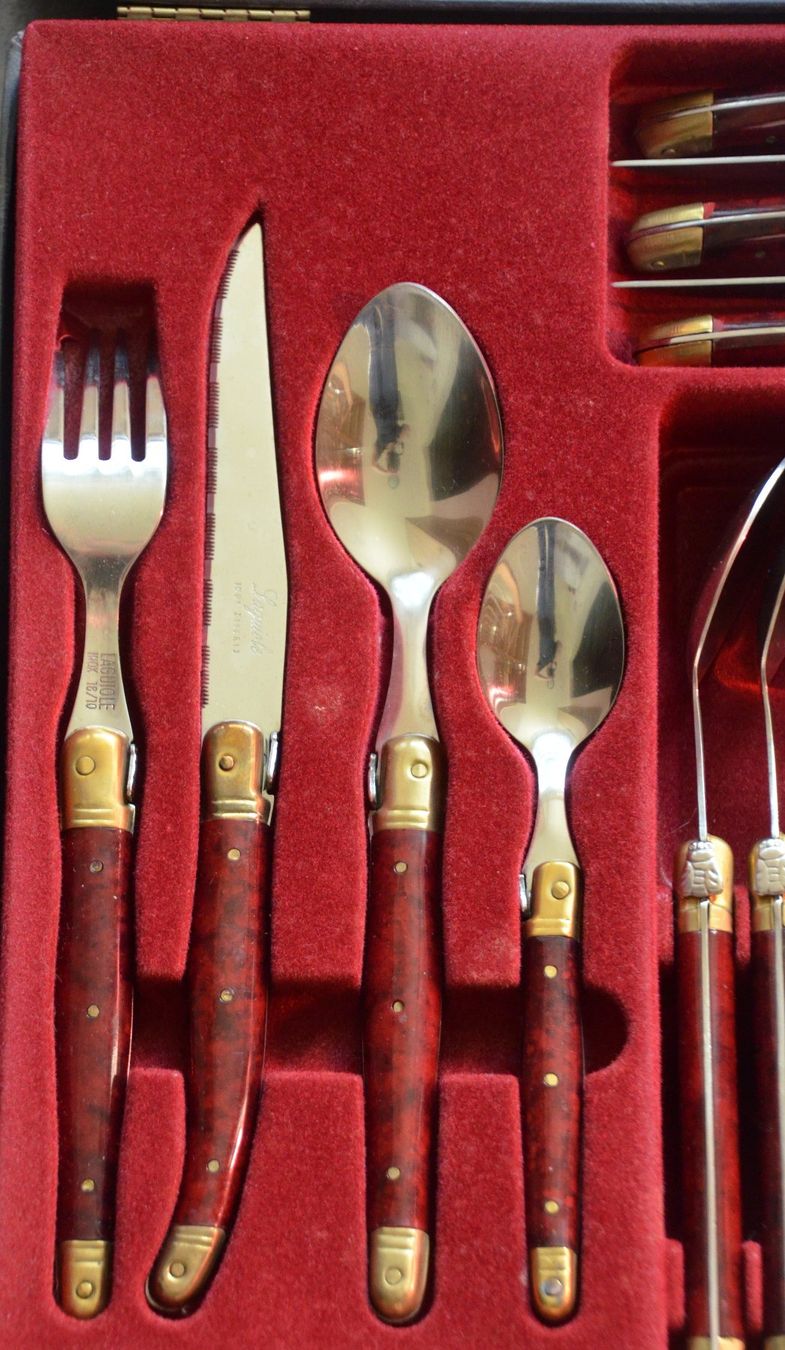 Laguiole Set di posate: Laguiole Pradel - Besteck / couverts -  service de table – Usato da Collonges venduto da arashee 2