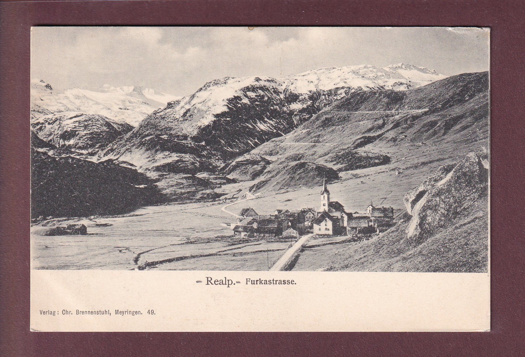 Cartoline postali: REALP - Furkastrasse – Usato da Pully venduto da nicecards