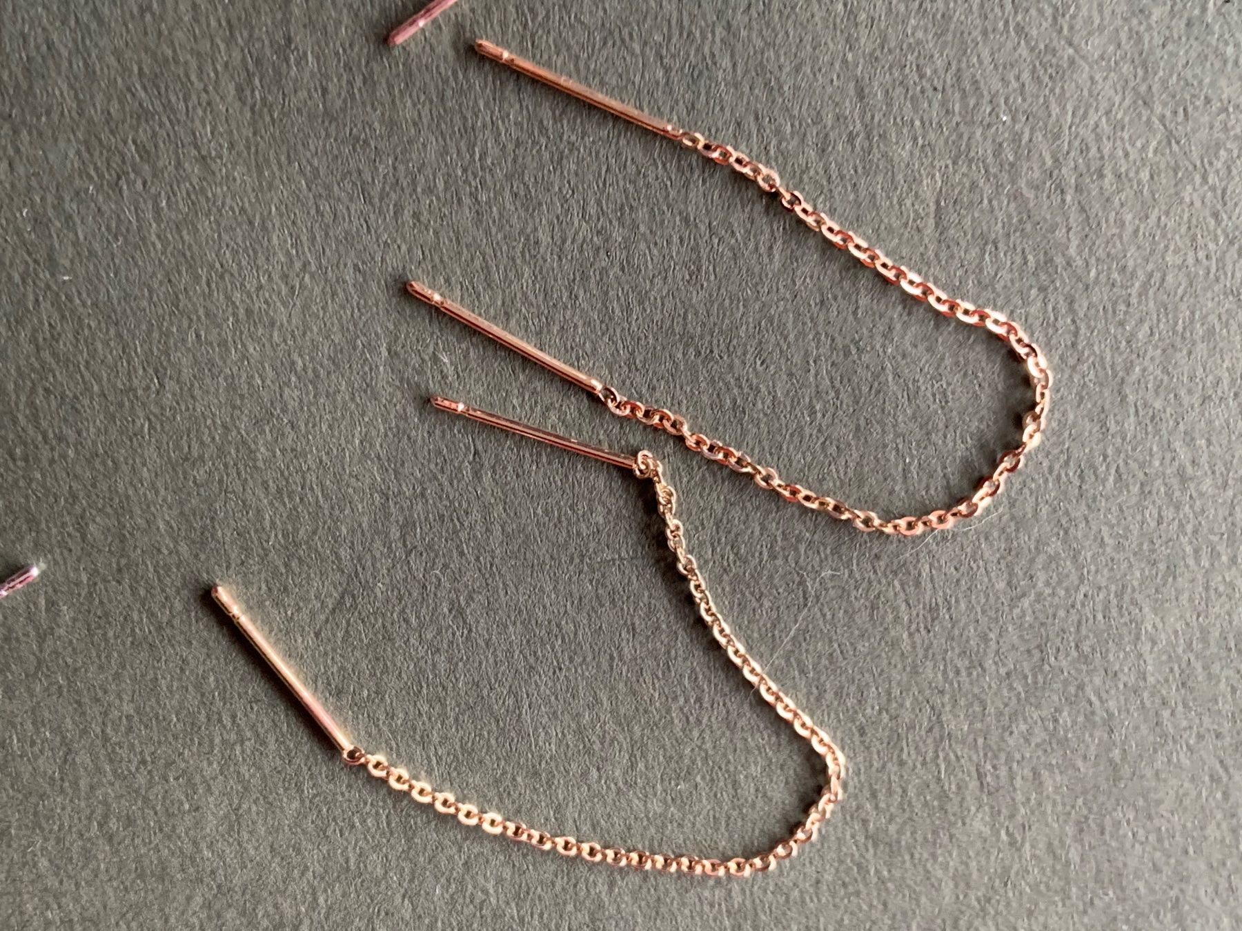 Orecchini pendenti & Orecchini a lobo: Faden-Ohrenringe pro Stk (8-9cm lang) – Usato da Laufen venduto da Bellebellezza 5