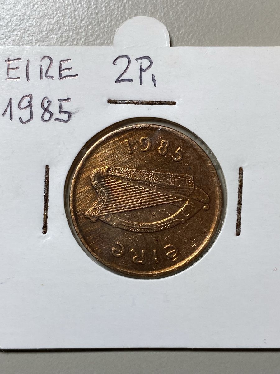 Tutti le monete: Irlande - 2 penny - 1985 – Usato da Payerne venduto da Mike1682