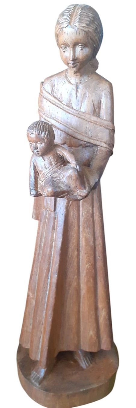 Skulpturen & Statuen: Skulptur Madonna mit Kind – Gebraucht aus Mörschwil von antiksalon