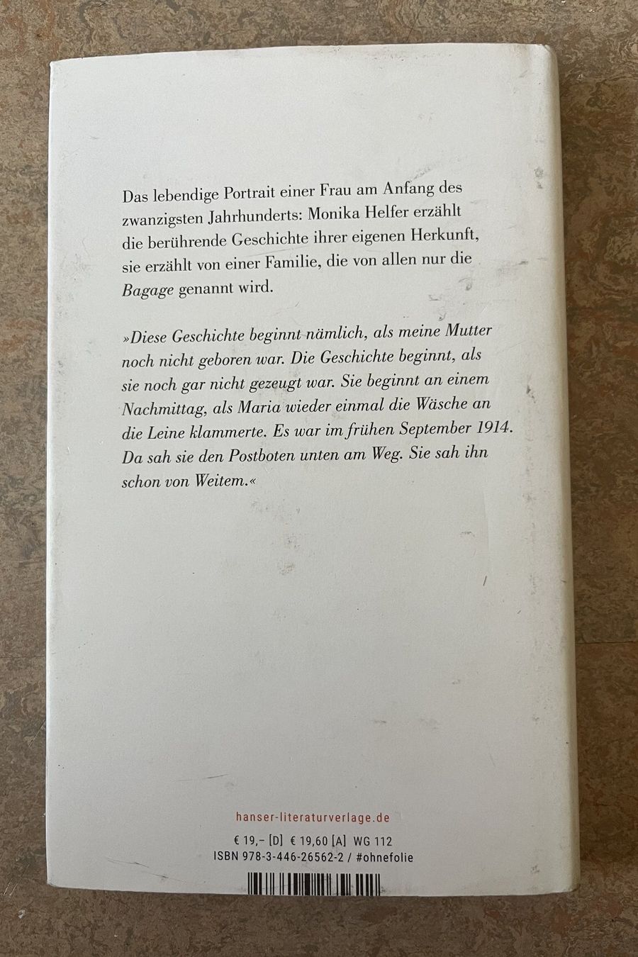 Livres: Die Bagage - Monika Helfer – D'occasion à Ueberstorf par pepsi12 1