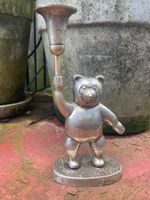 Seltener Kerzenständer Bär versilbert Teddy Bear