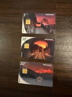Swisscom Taxcards - komplette Serie Sonnenauf/untergang, SBB